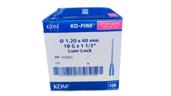 Injekční jehla KD-Fine 1 1/2&quot; 100 ks 18G 1,2 x 40 - růžová - 1