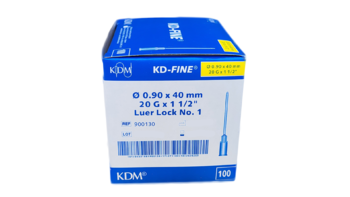 Injekční jehla KD-Fine 1 1/2&quot; 100 ks 20G 0,9 x 40  - žlutá - 1