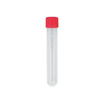 Zkumavka sterilní 10 ml červená zátka 1 ks 